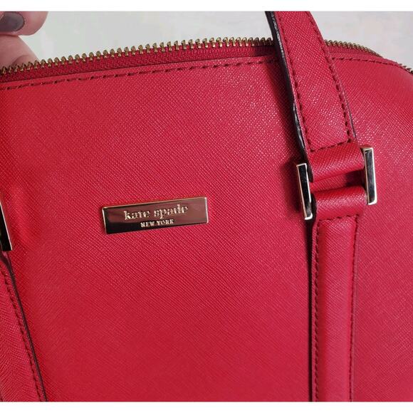 Kate Spade Newbury Lane Loden Satchel Shoulder Bag Red WKRU2462 Crossbody NEW - Picture 14 of 14